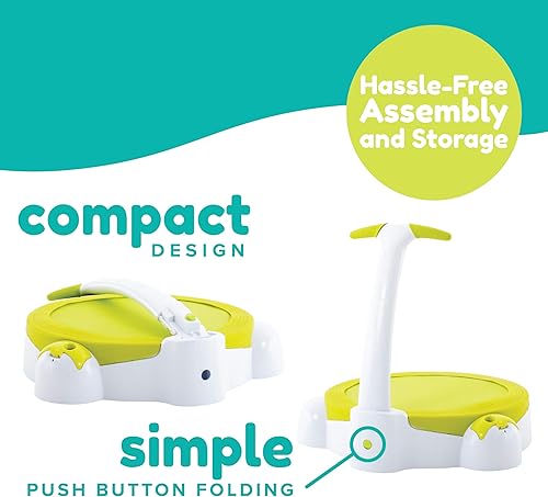 TP Toys Bubble Bouncer Mini Trampoline: Toddler 1-2 Years, Bubbles, Folding Handle