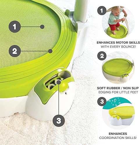 TP Toys Bubble Bouncer Mini Trampoline: Toddler 1-2 Years, Bubbles, Folding Handle